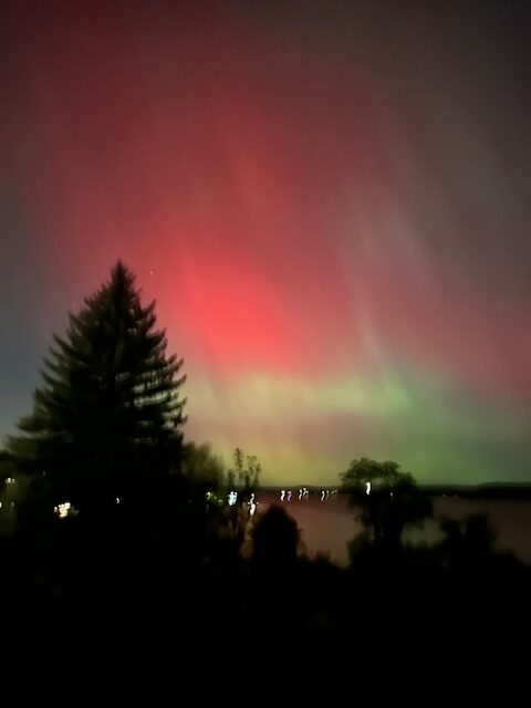 The Northern Lights from Victoria Wellness in Gores Landing, Ontario