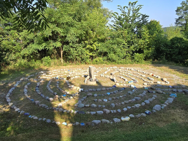 Labyrinth at Victoria Wellness InPatient Mental Health Centre near Toronto and GTA