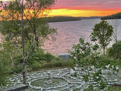 Labyrinth at sunset, Victoria Wellness Inpatient Mental Health Centre, one hour east of GTA and Toronto