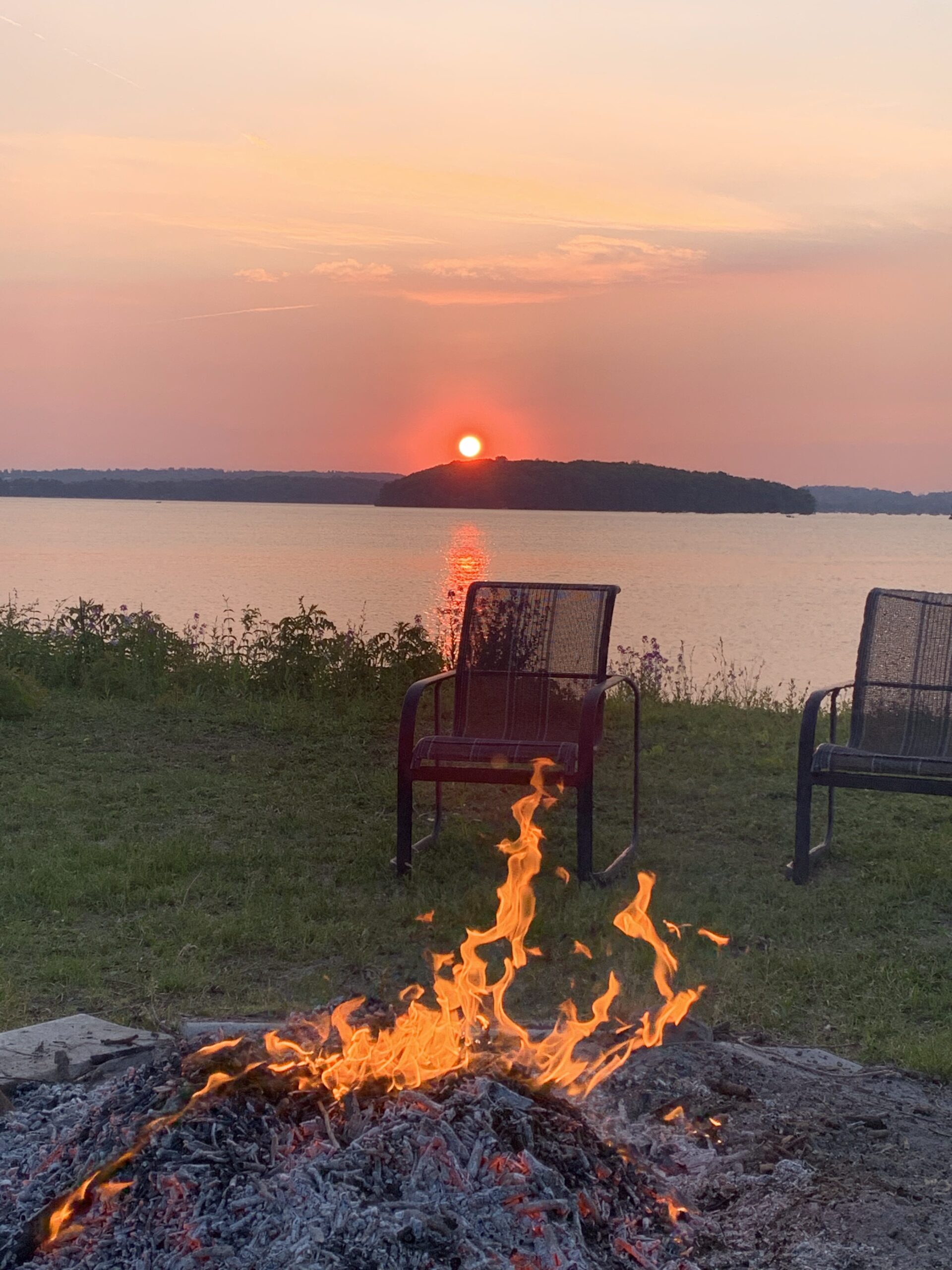 Fire at Sunset at Victoria Wellness Residential Mental Health Centre